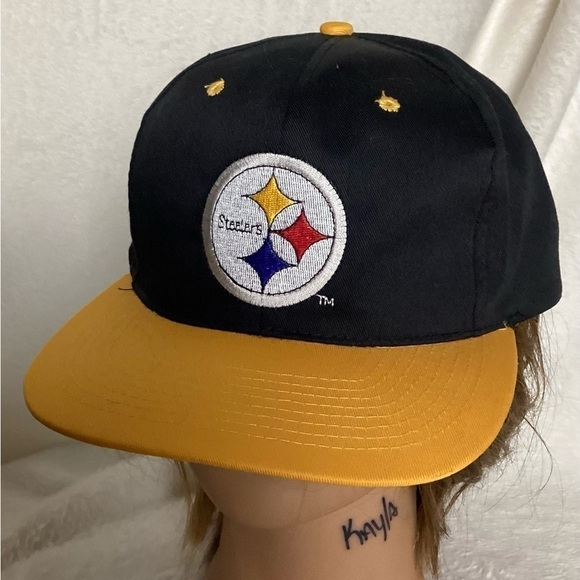 Vintage! Pittsburgh Steelers NFL SnapBack Trucker Mens Hat AJD Baseball Cap New! - Picture 1 of 6